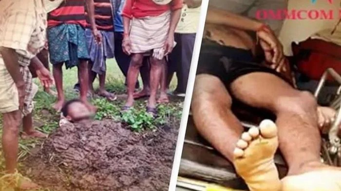 В Индии мужчина выжил после удара молнии, но соседи утопили его в навозе